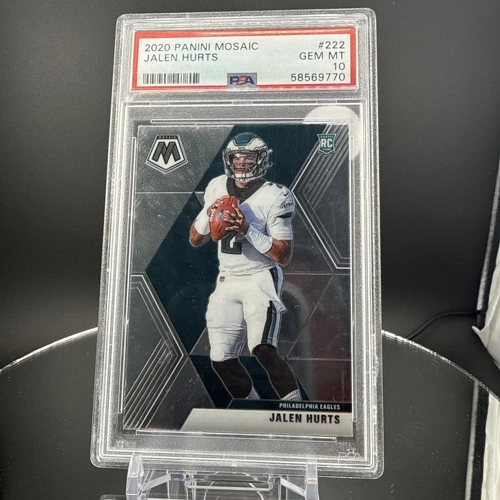2020 Panini Mosaic Jalen Hurts #222 PSA 10‎ GEM MT